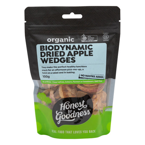 Biodynamic Dried Apple Wedges 100g
