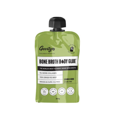 Bone Broth Body Glue Lemon & Herb - Go Pack 200g