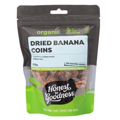 Organic Dried Banana Coins 175g