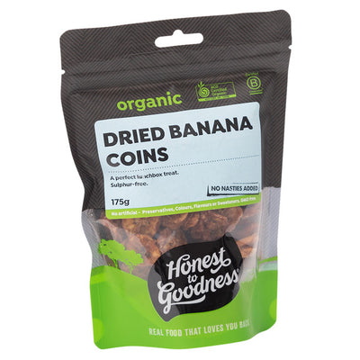 Organic Dried Banana Coins 175g