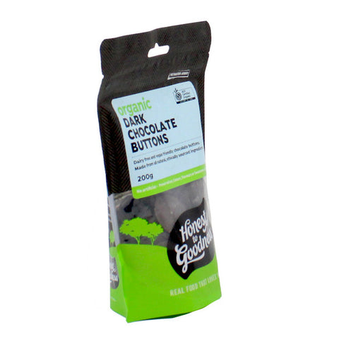 Organic Dark Chocolate Buttons 200g
