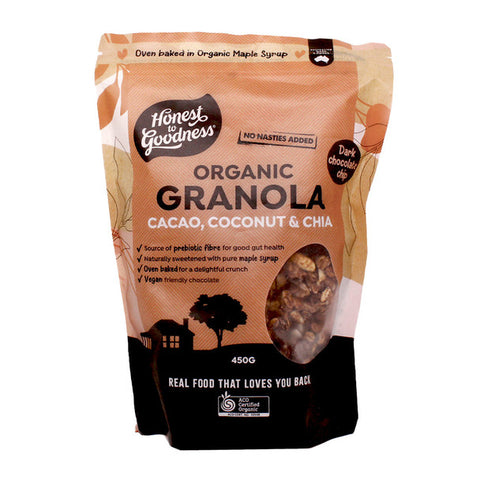 Organic Granola - Cacao, Coconut & Chia 450g