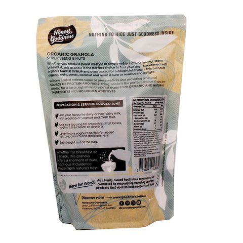Organic Granola - Super Seeds & Nuts 450g