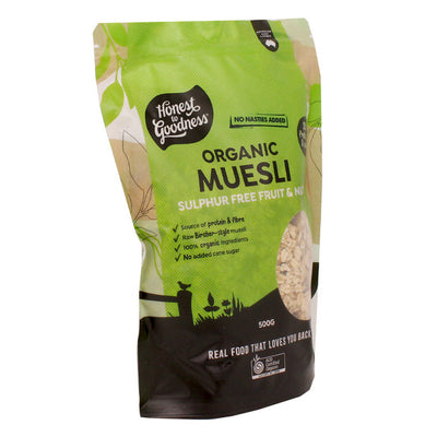 Organic Muesli - Sulphur Free Fruit & Nut 500g