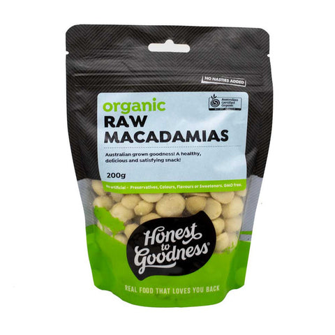 Organic Raw Macadamia Nuts 200g