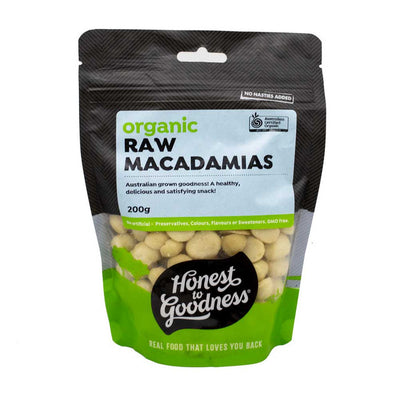 Organic Raw Macadamia Nuts 200g