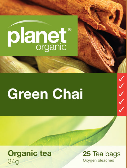 Planet Organic Chai Green x 25 Tea Bags