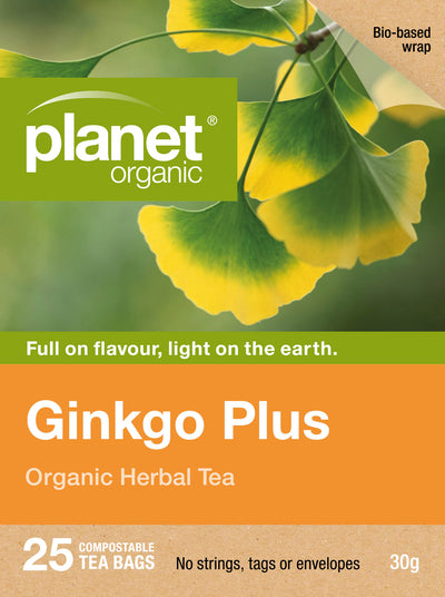 Planet Organic Ginkgo Plus x 25 Tea Bags