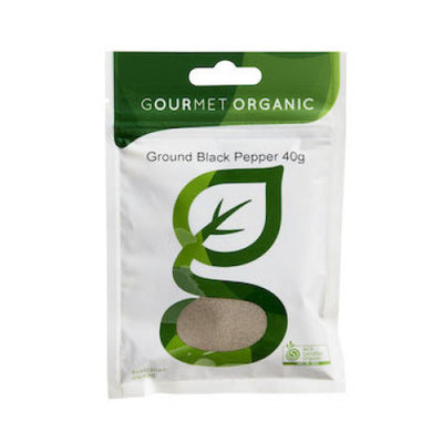 Gourmet Organic Herbs  - Ground Black Pepper 40g