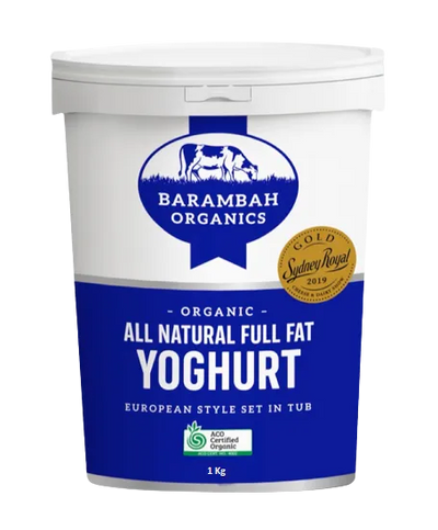 Barambah Organic Natural Yoghurt 1 KG