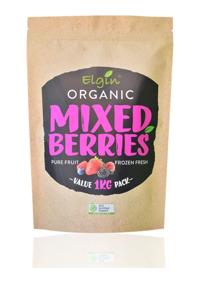 Elgin Certified Organic Mixed Berries (Frozen) - 1kg