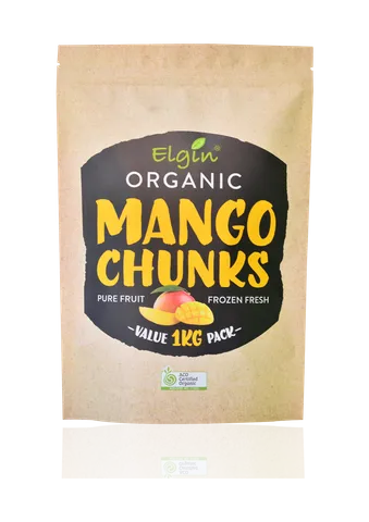 Elgin Certified Organic Mango Chunks (Frozen) 1kg