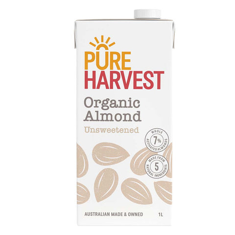 Organic Almond Milk Unsweetened 1L