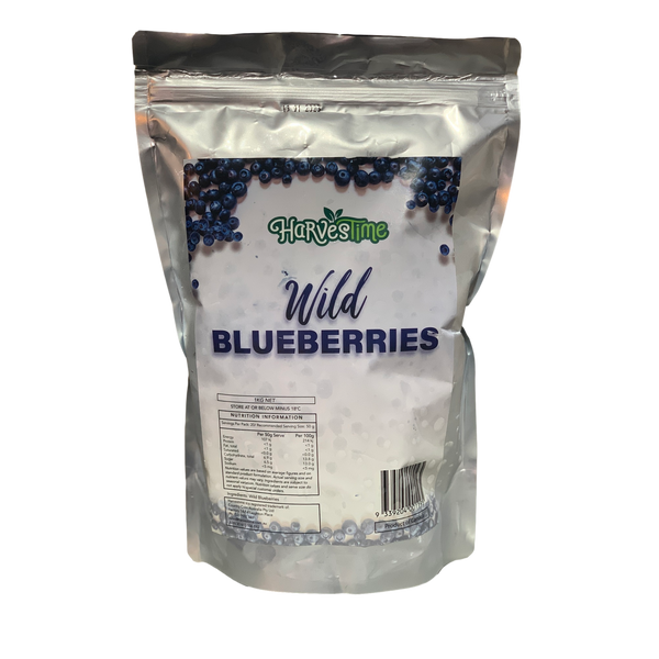 Harvestime Wild Blueberries (Frozen) 1kg The Original Organic Co.
